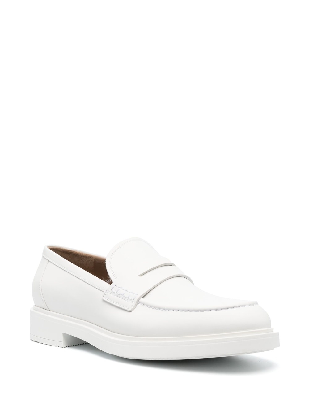leather penny loafers - 2