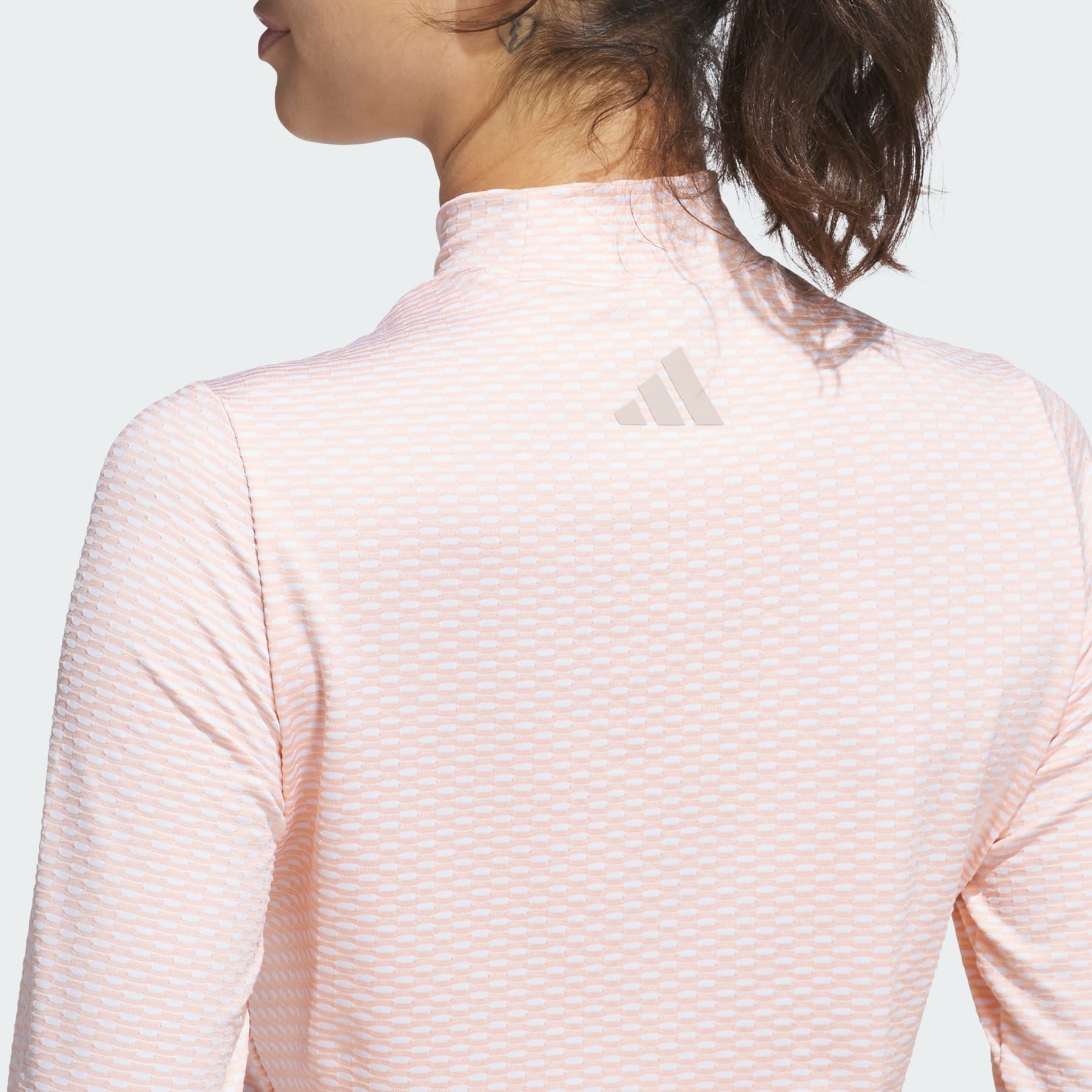 Beyond Two-Tone Mesh Mock Shirt - 7
