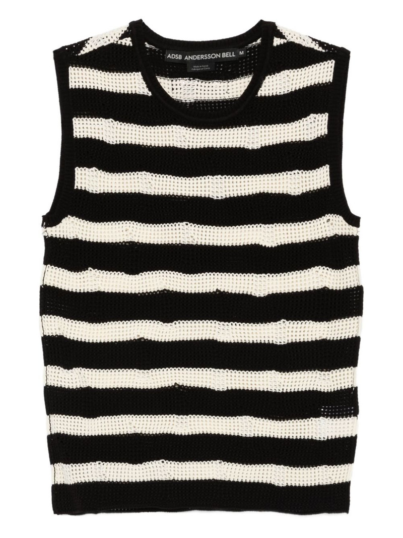 Andersson Bell striped net vest outlook