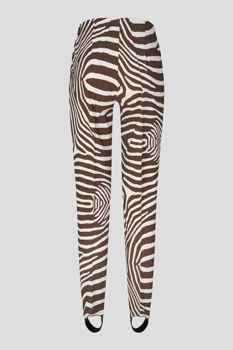 Elaine Stirrup pants in Brown/Off-white 6