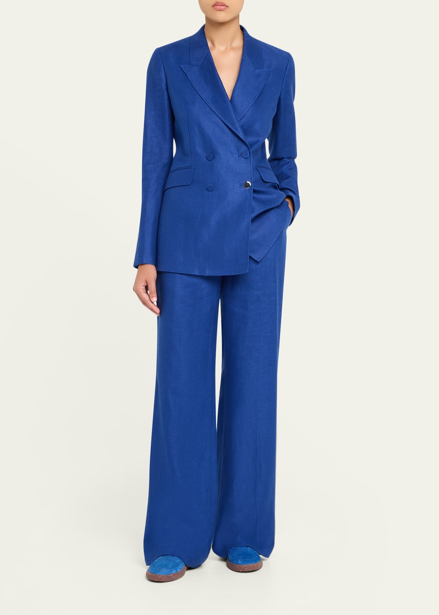 Vesta Wide-Leg Linen Pants - 2