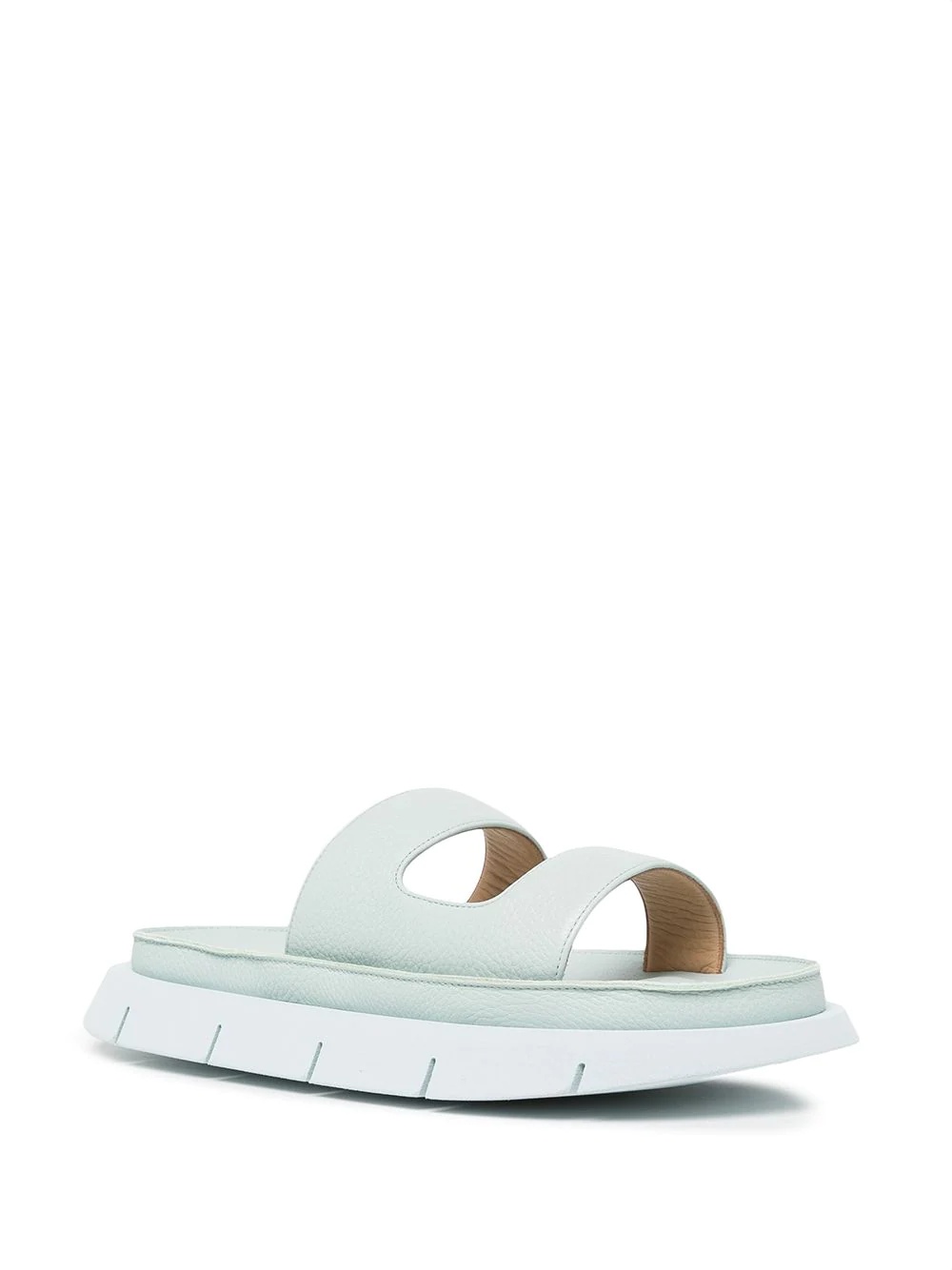 slip-on leather sandals - 2