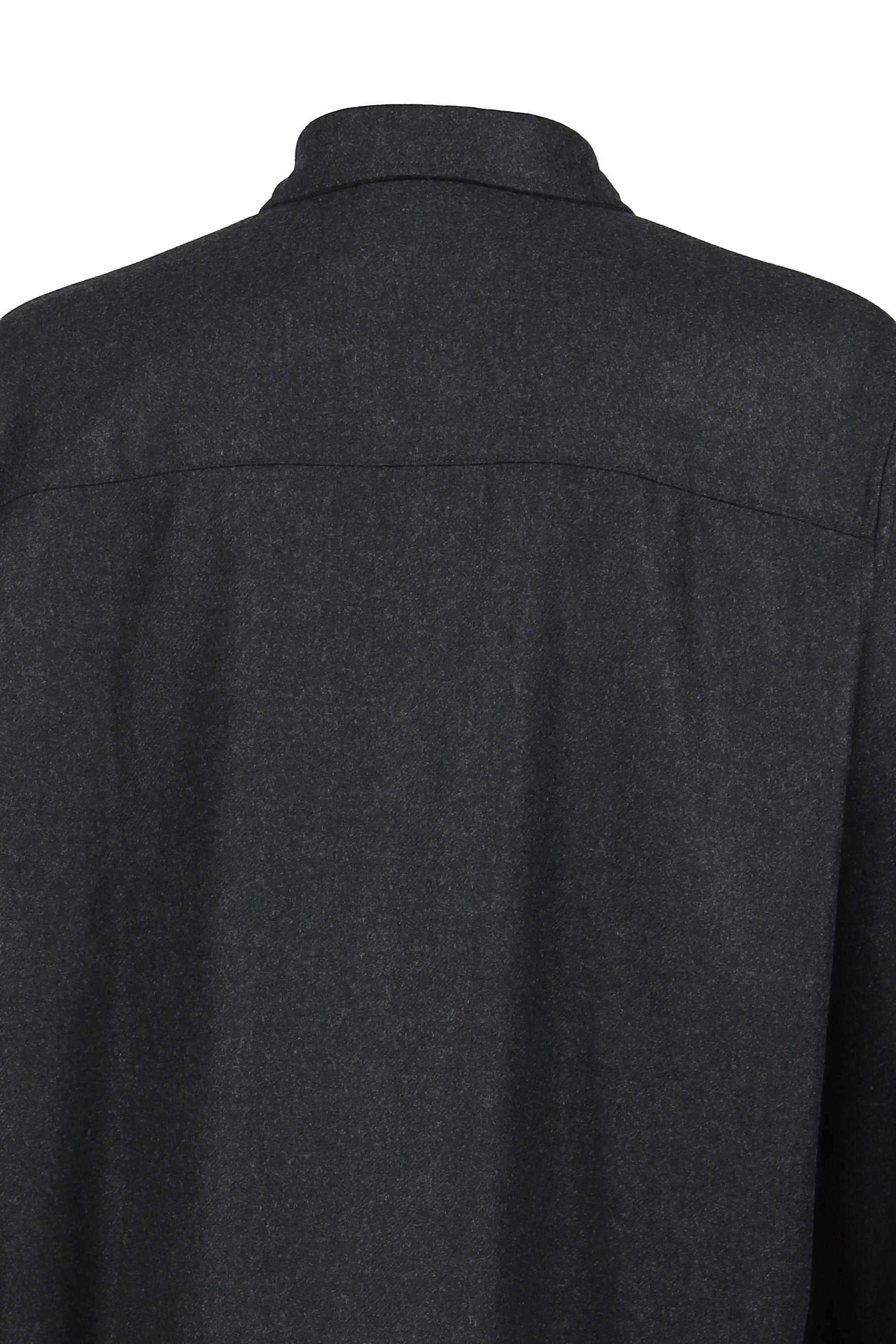 SERGE - WOOL LONG SLEEVED SHIRT / DARK GRY - 5
