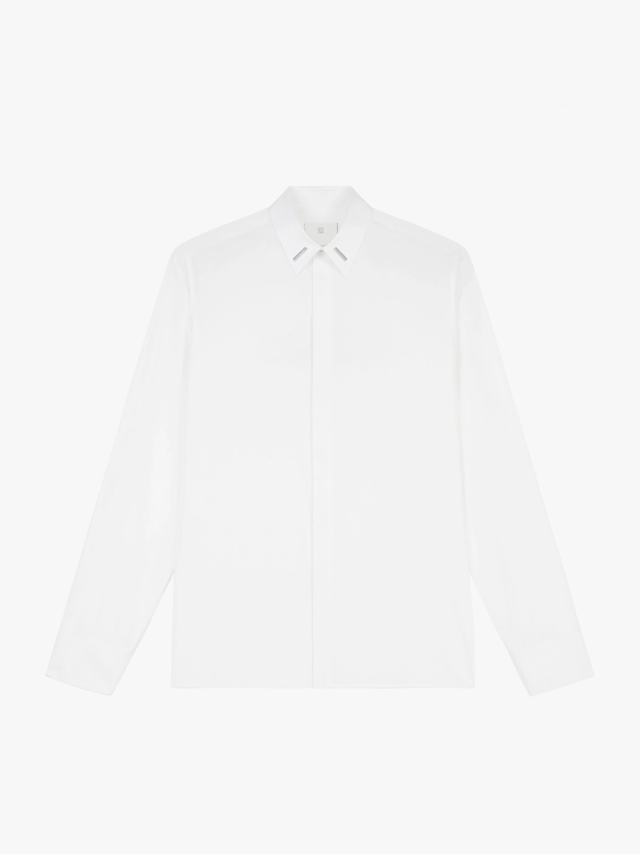 SHIRT IN POPELIN WITH METALLIC DETAILS - 1