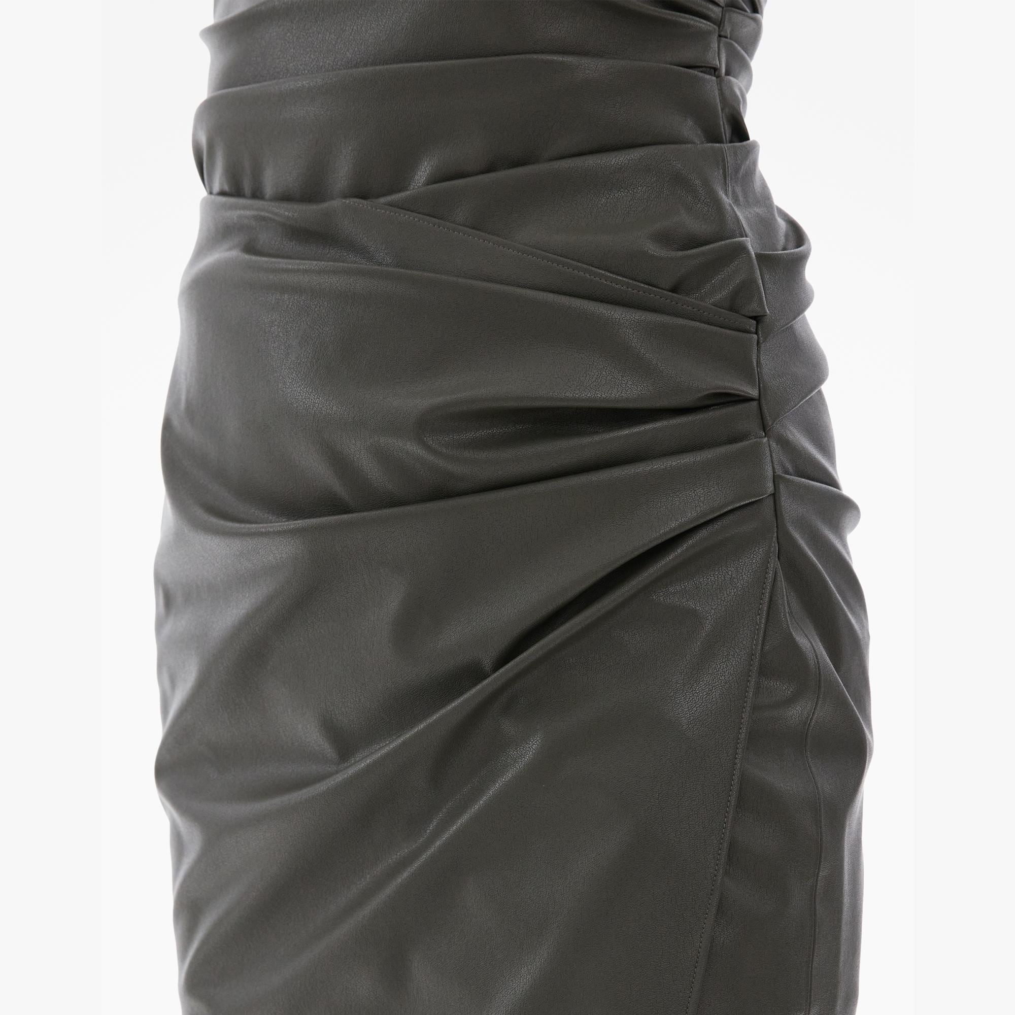 VEGAN LEATHER SKIRT - 6