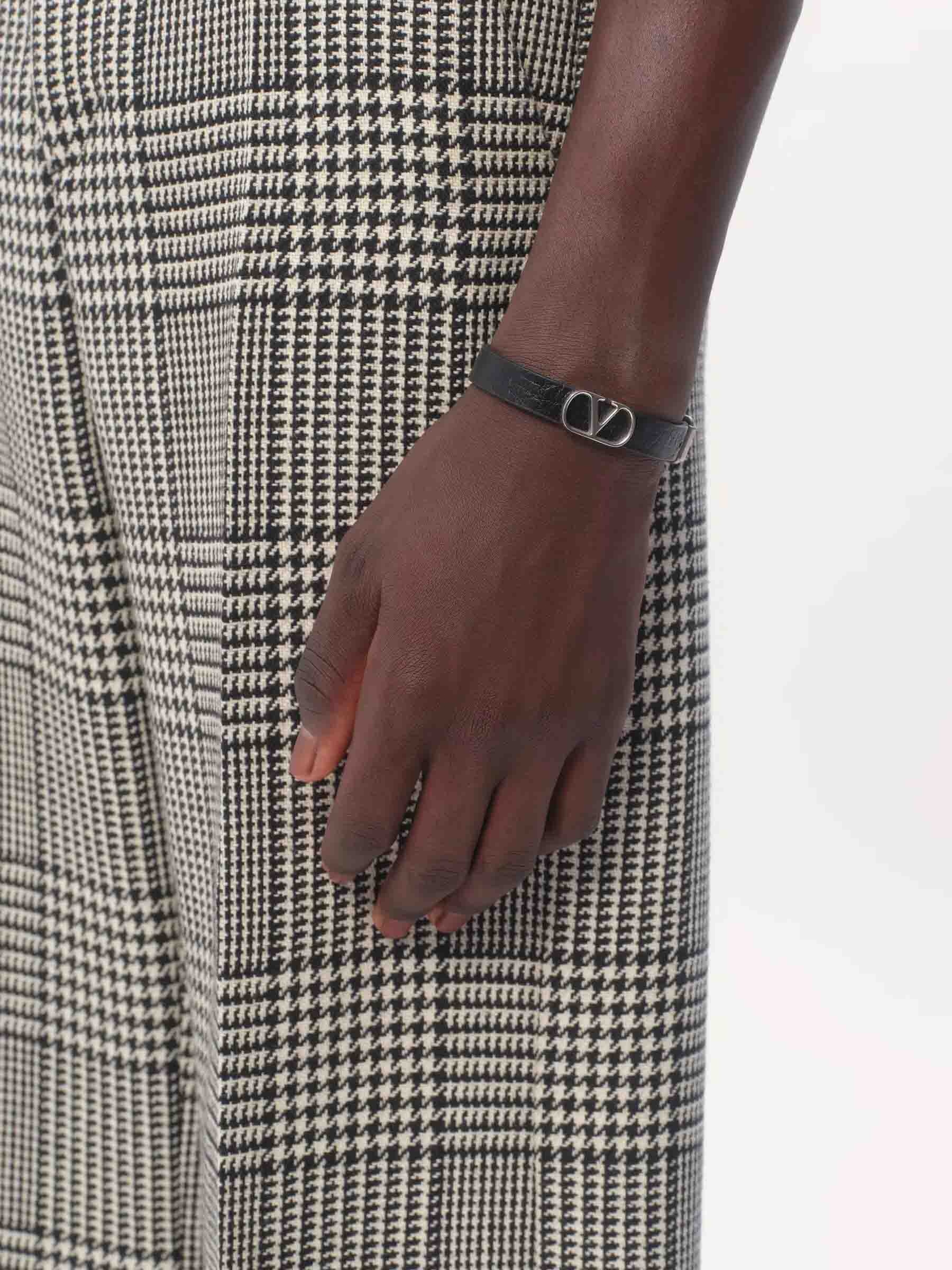 VLOGO LEATHER BRACELET - 2