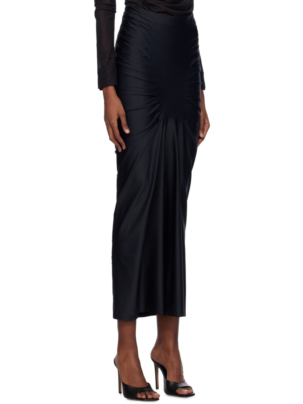 Black Melia Maxi Skirt - 2