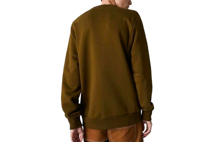 Converse Star Chevron EMB Crew Sweatshirt 'Olive Green' 10008816-A17 - 2
