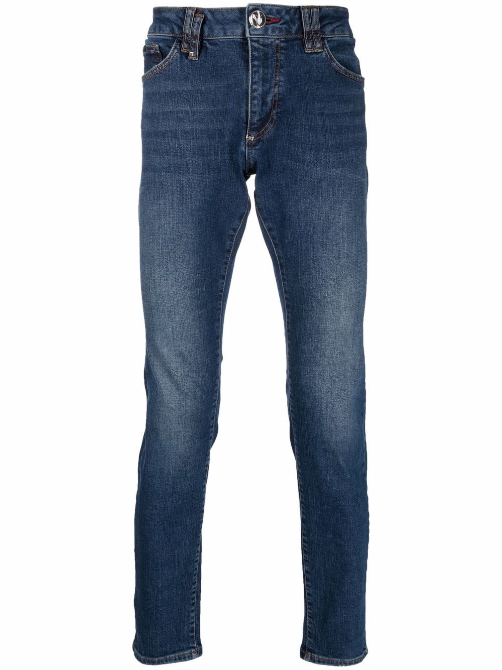 mid-rise slim-cut jeans - 1