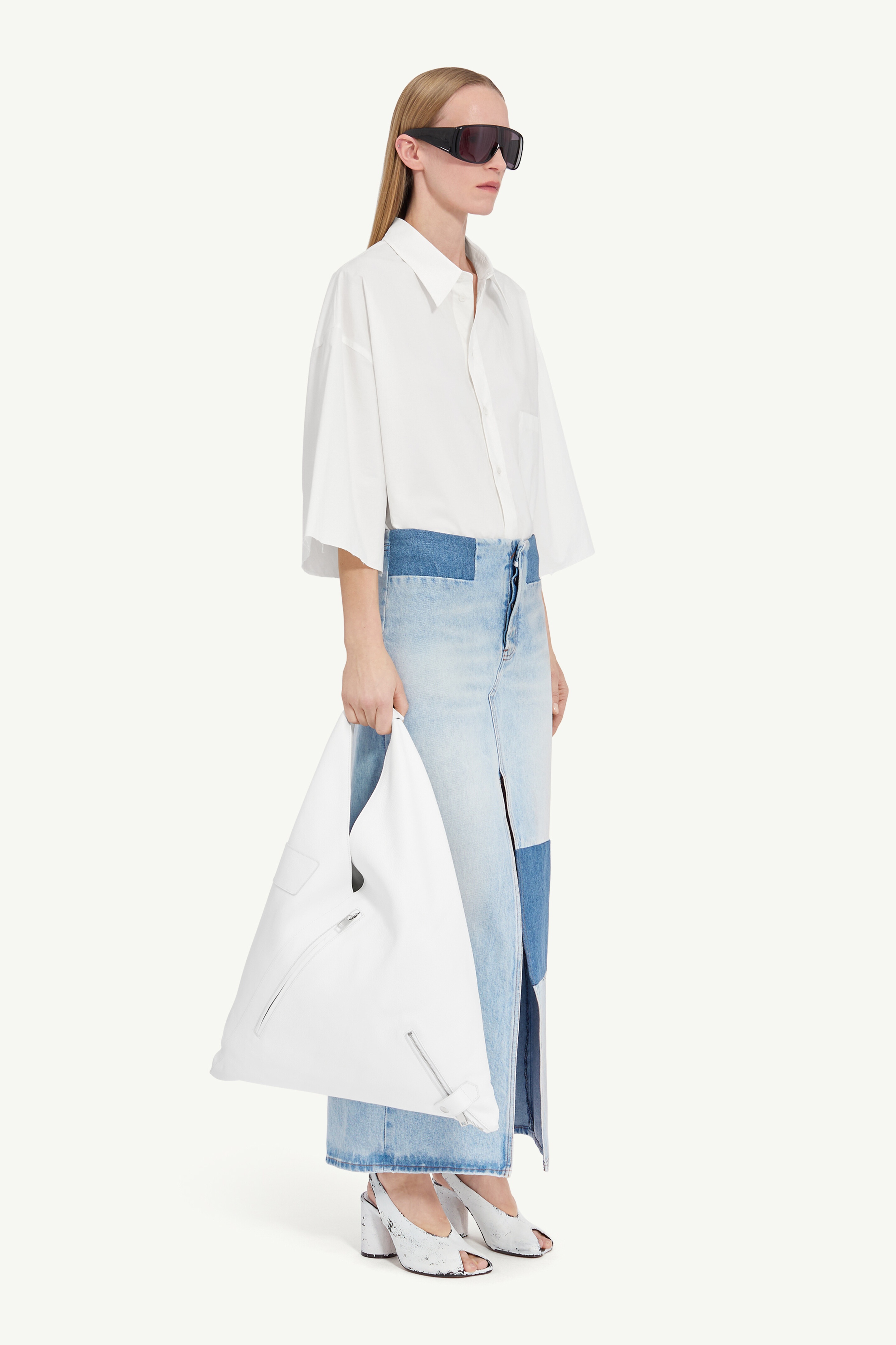 Long Denim Skirt - 3