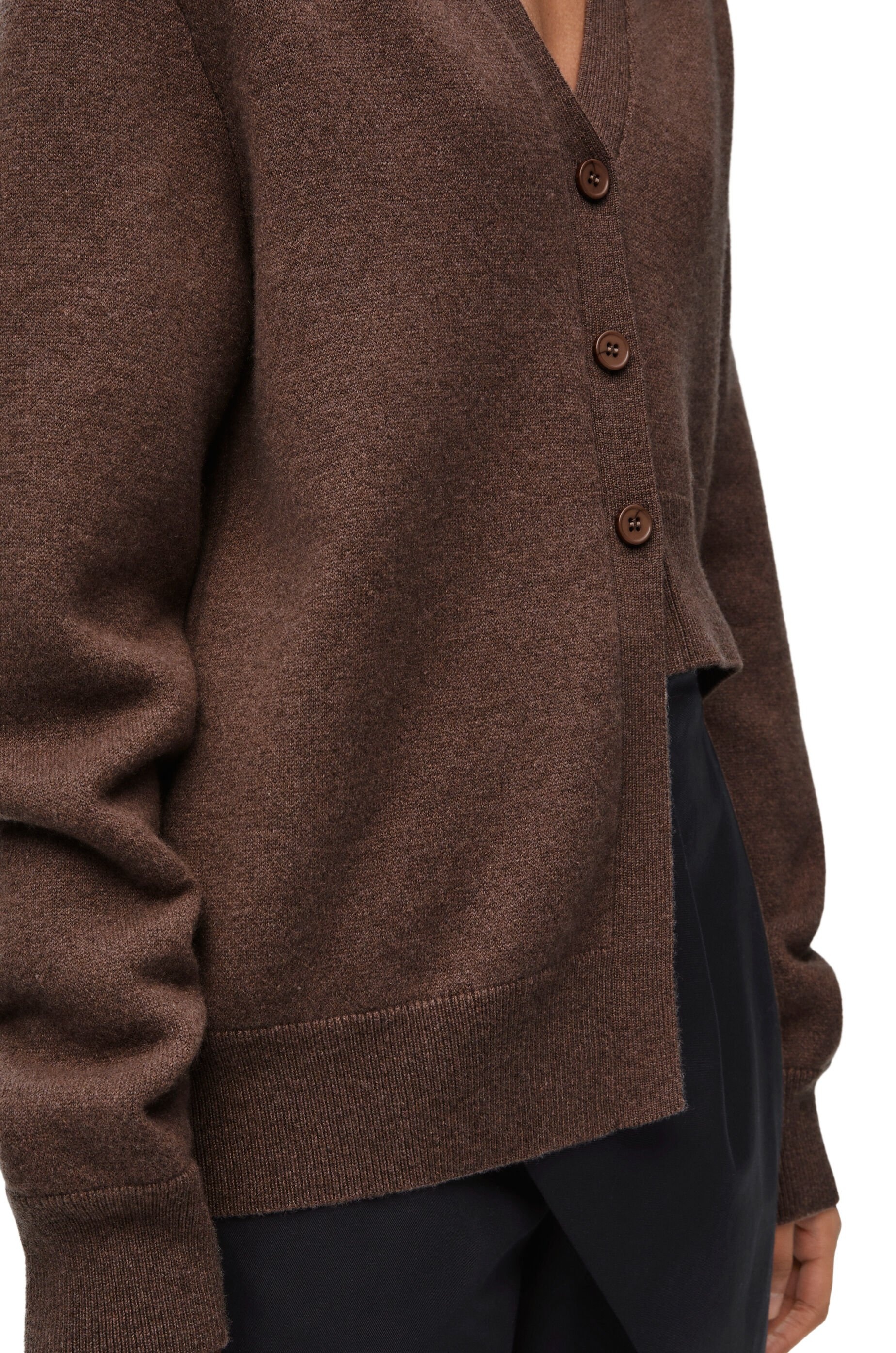 Asymmetric cardigan in cashmere - 5