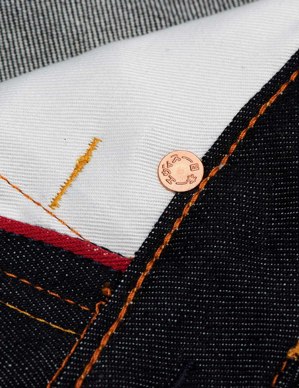 Red Brushstroke Daicock Slim Straight fit Jeans #2010 - 18