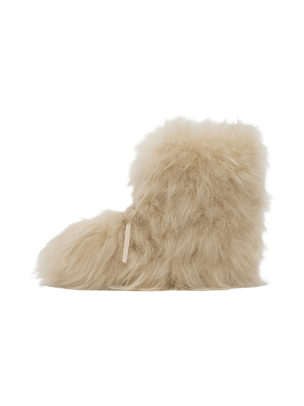 Beige Fur Moccasin Boots - 3