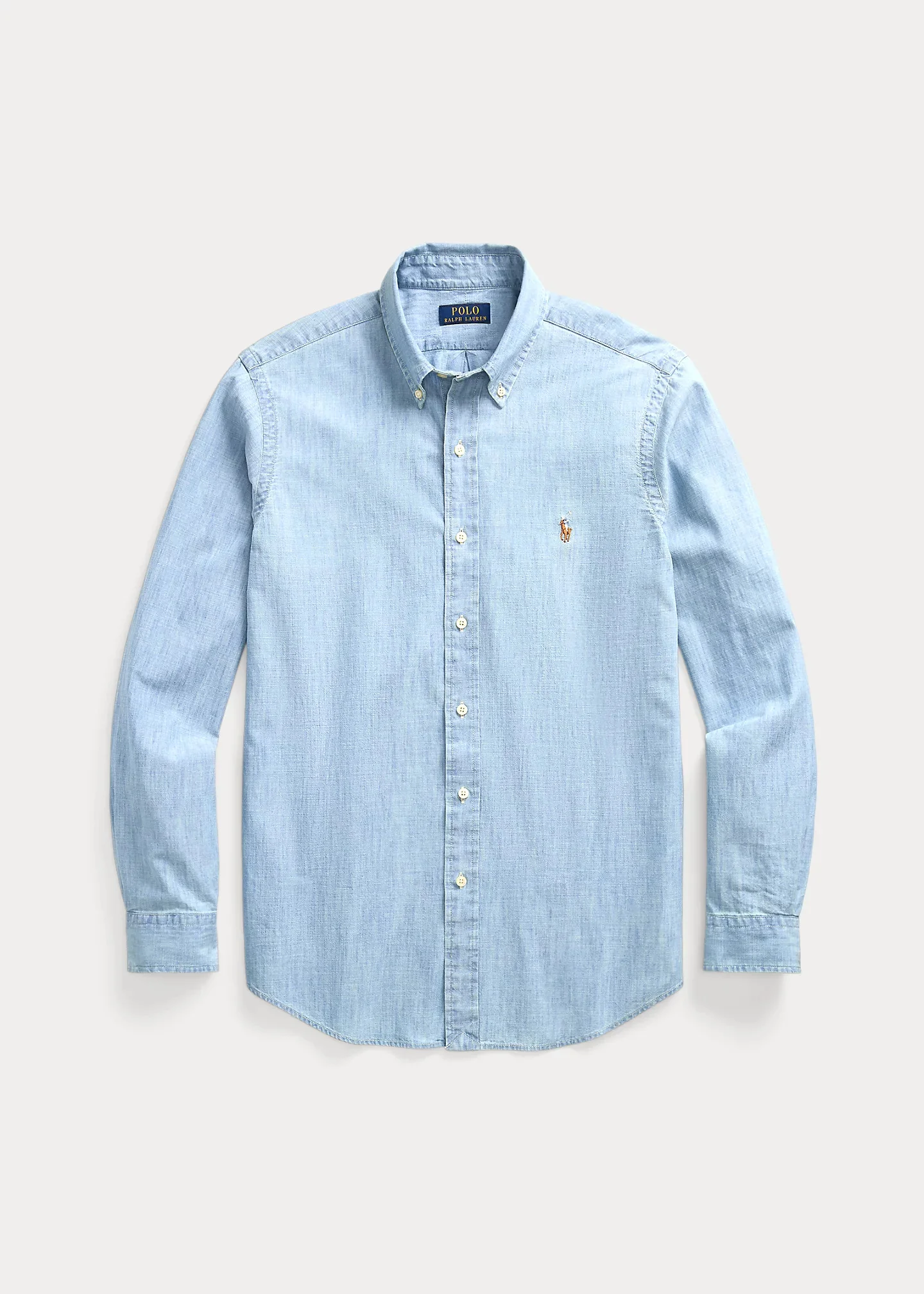 Classic Fit Indigo Chambray Shirt - 1