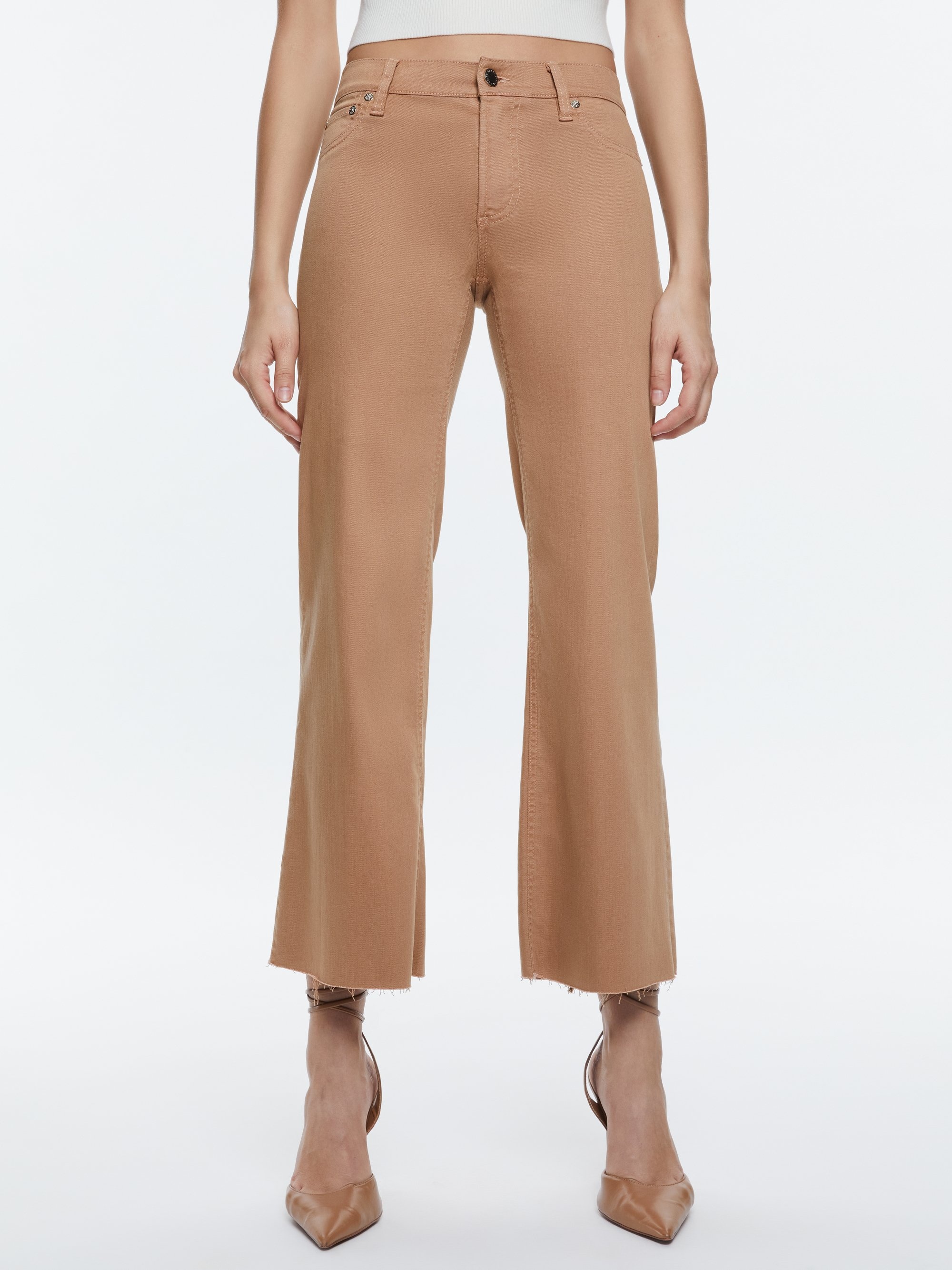 ROXIE LOW RISE STRAIGHT FLARE CROPPED JEAN - 2