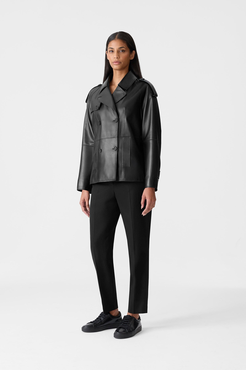 MACKAGE DOLORES  Double-Breasted Leather Jacket outlook