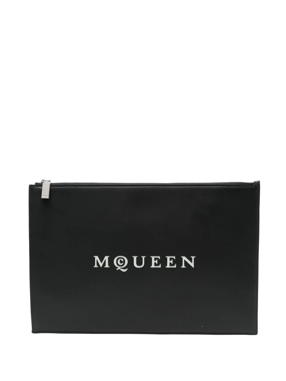logo-print clutch bag - 1