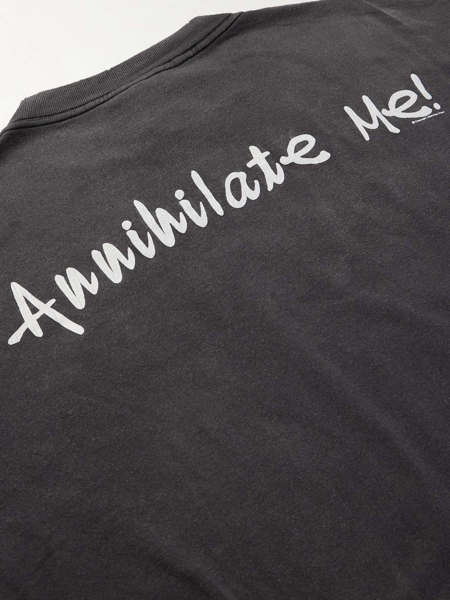 Distressed Logo-Print Cotton-Jersey T-Shirt - 5