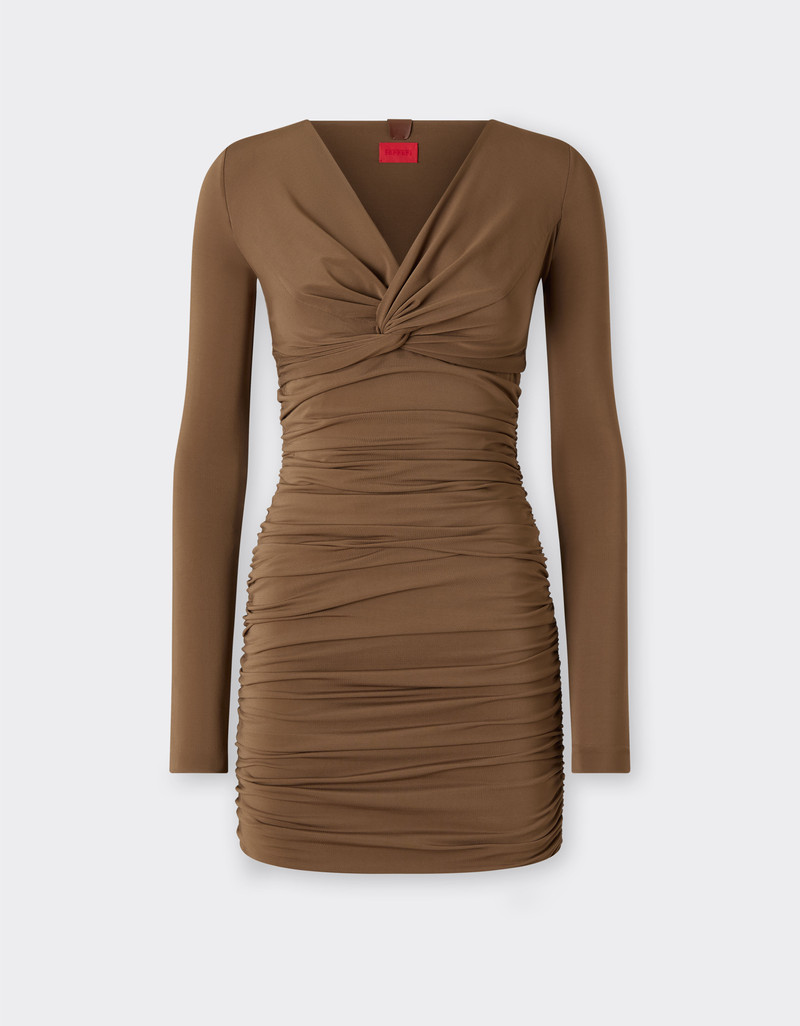 Mini dress in viscose crepe jersey 1