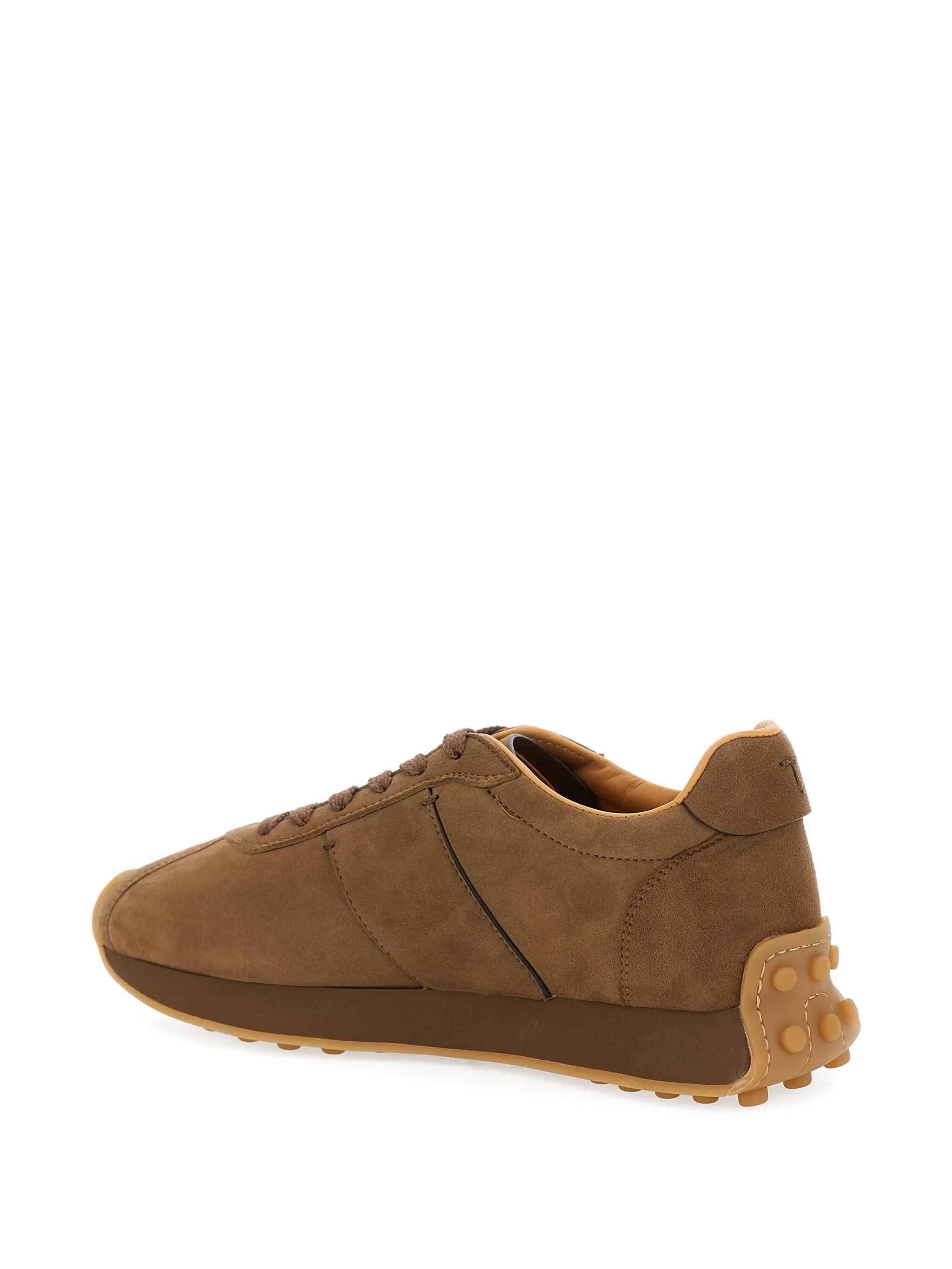 suede lace-up sneakers - 4
