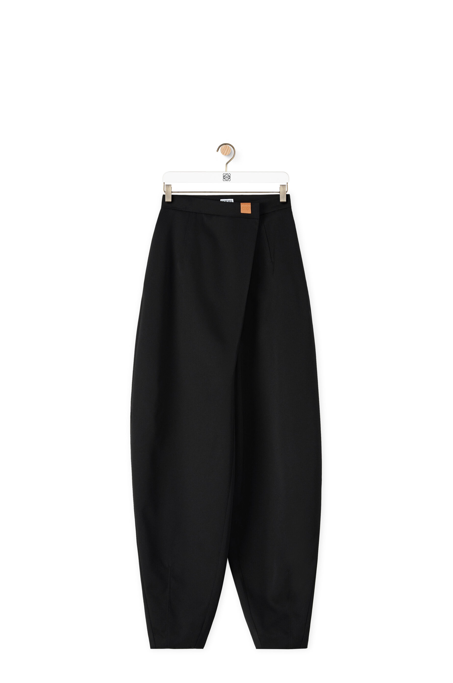 Carrot trousers in wool - 1