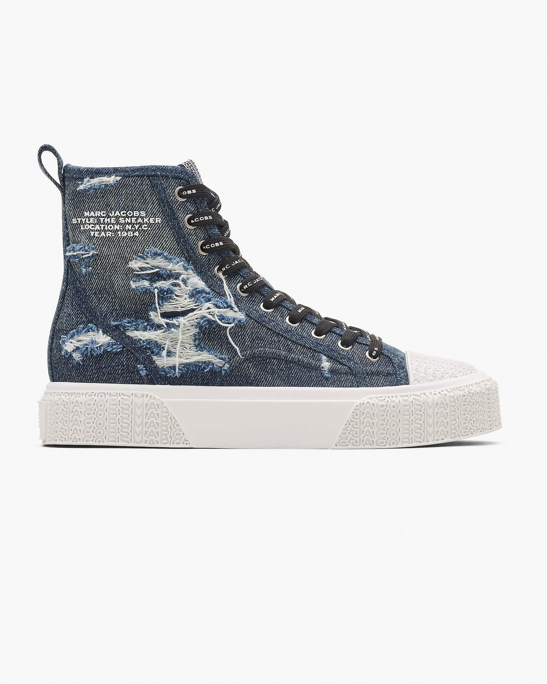 THE RIP AND REPAIR DENIM HIGH TOP SNEAKER - 3