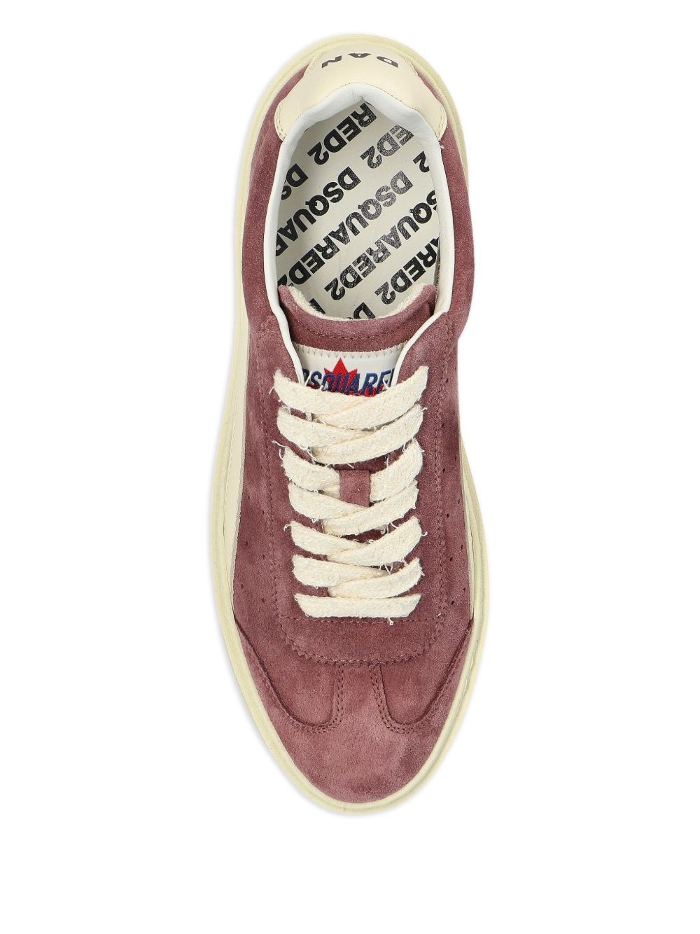 suede low-top sneakers - 4