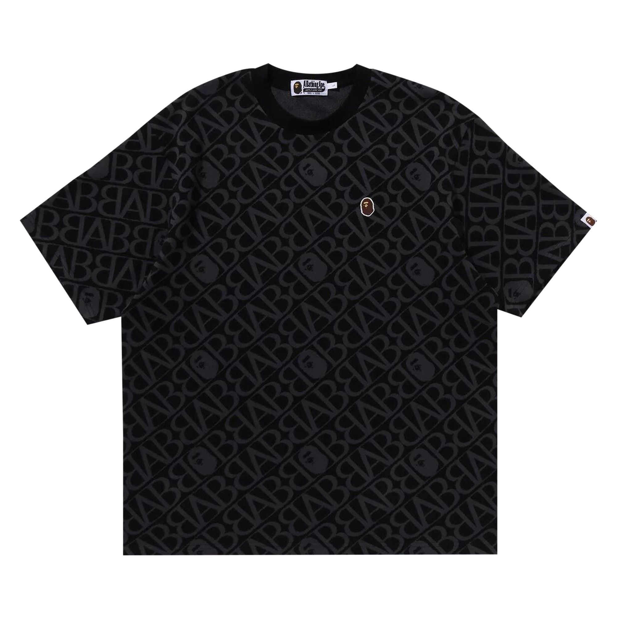 BAPE Sport Monogram Ape Head One Point Tee 'Black' - 1