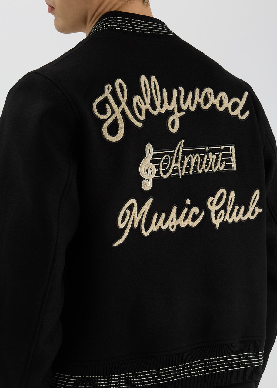 Amiri Hollywood Music Club Wool-blend Bomber Jacket - 5