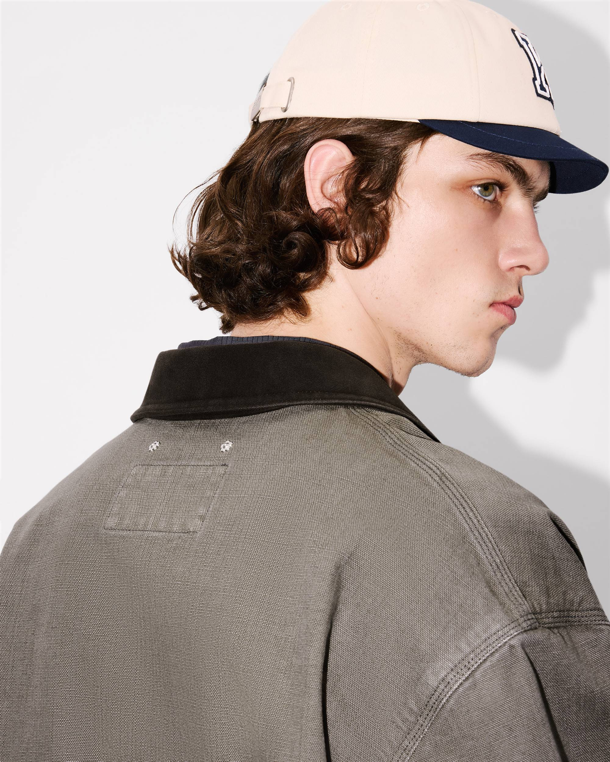 'KENZO Paris Chainstitch' workwear jacket in washed cotton - 7
