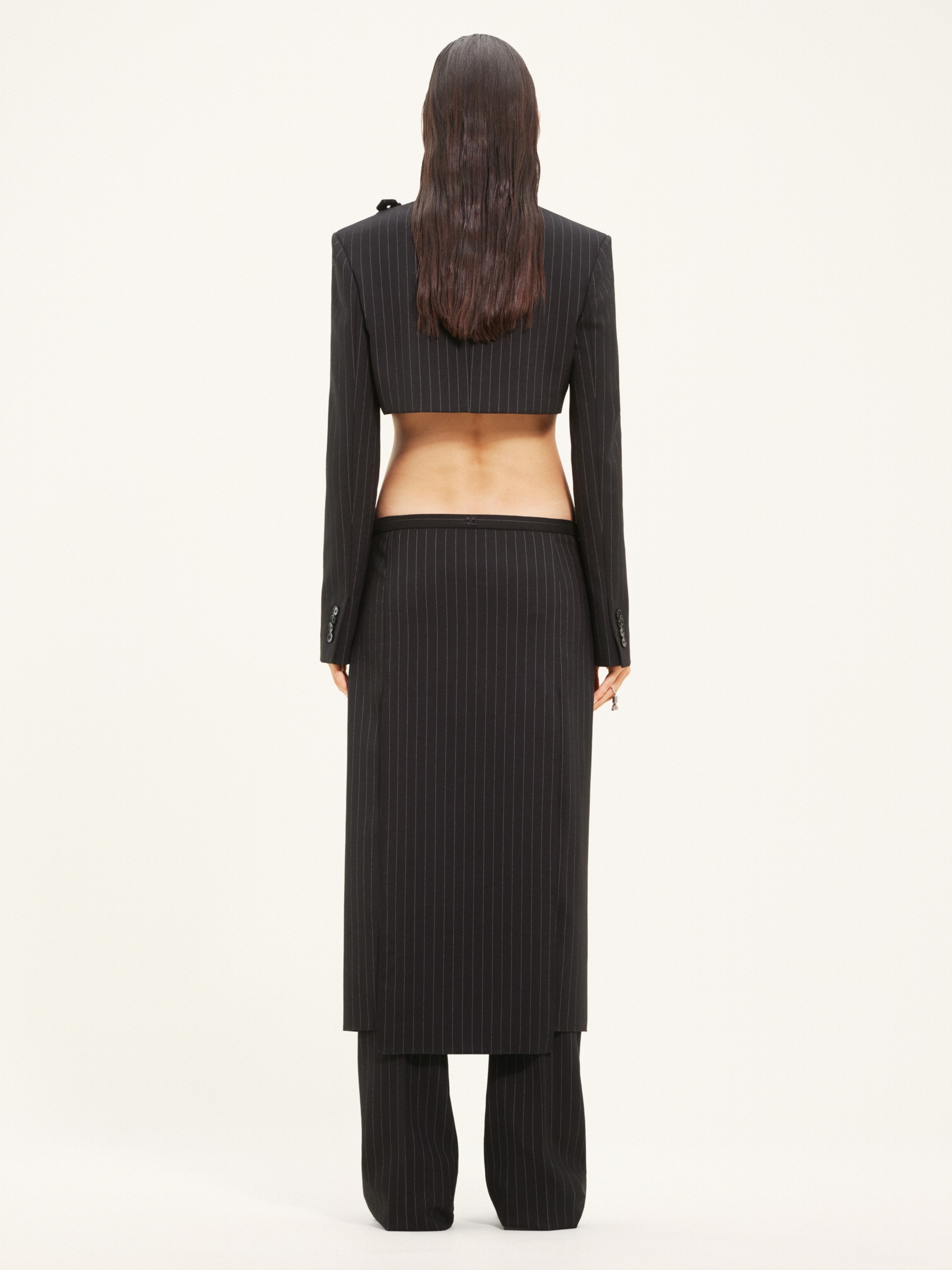 HERITAGE PINSTRIPES LONG SKIRT - 4