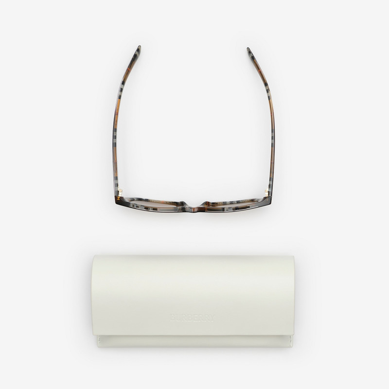 Gradient Check Rectangular Sunglasses 3