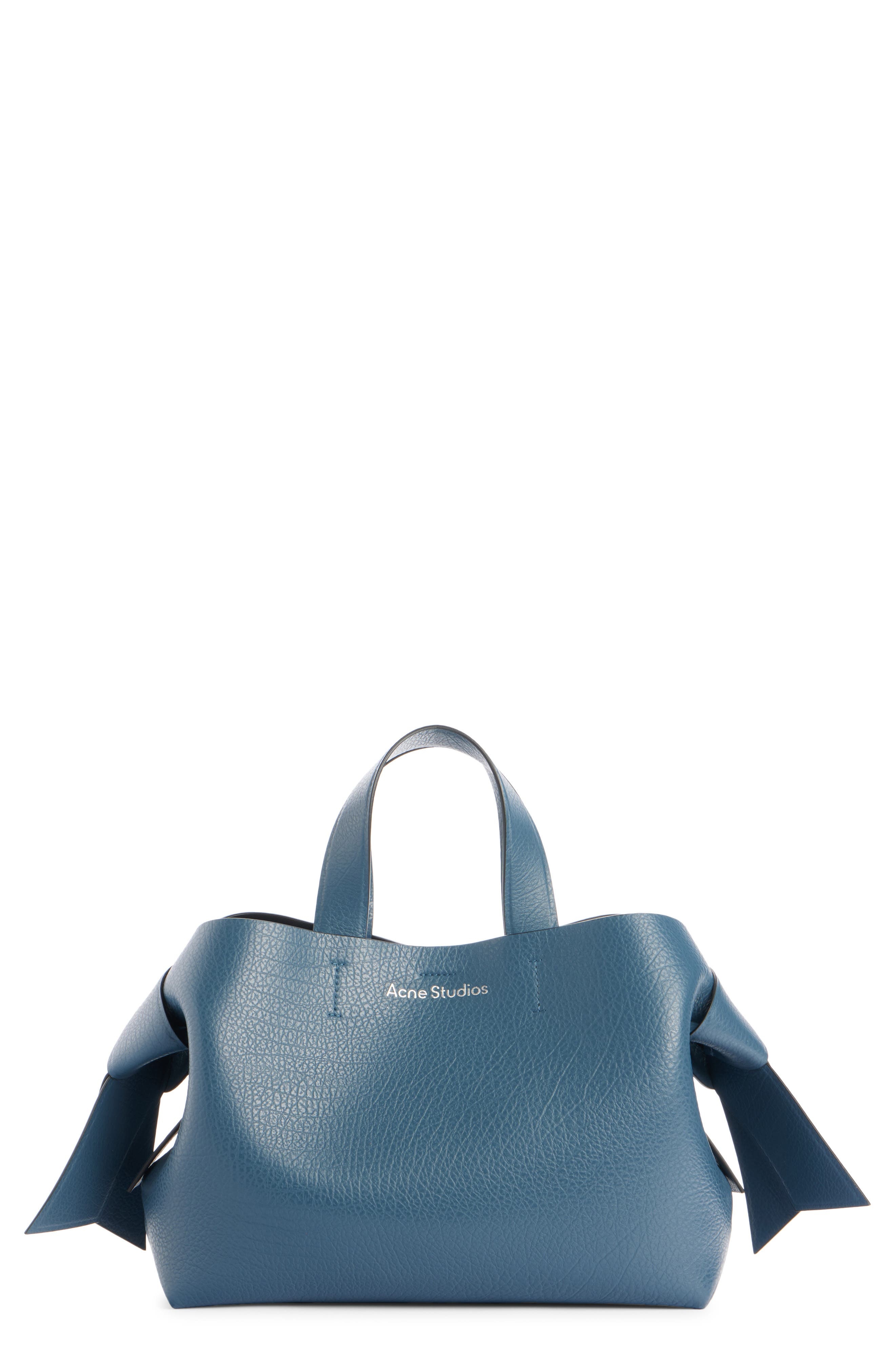 Acne Studios Musubi Leather Tote in Denim Blue at Nordstrom - 1
