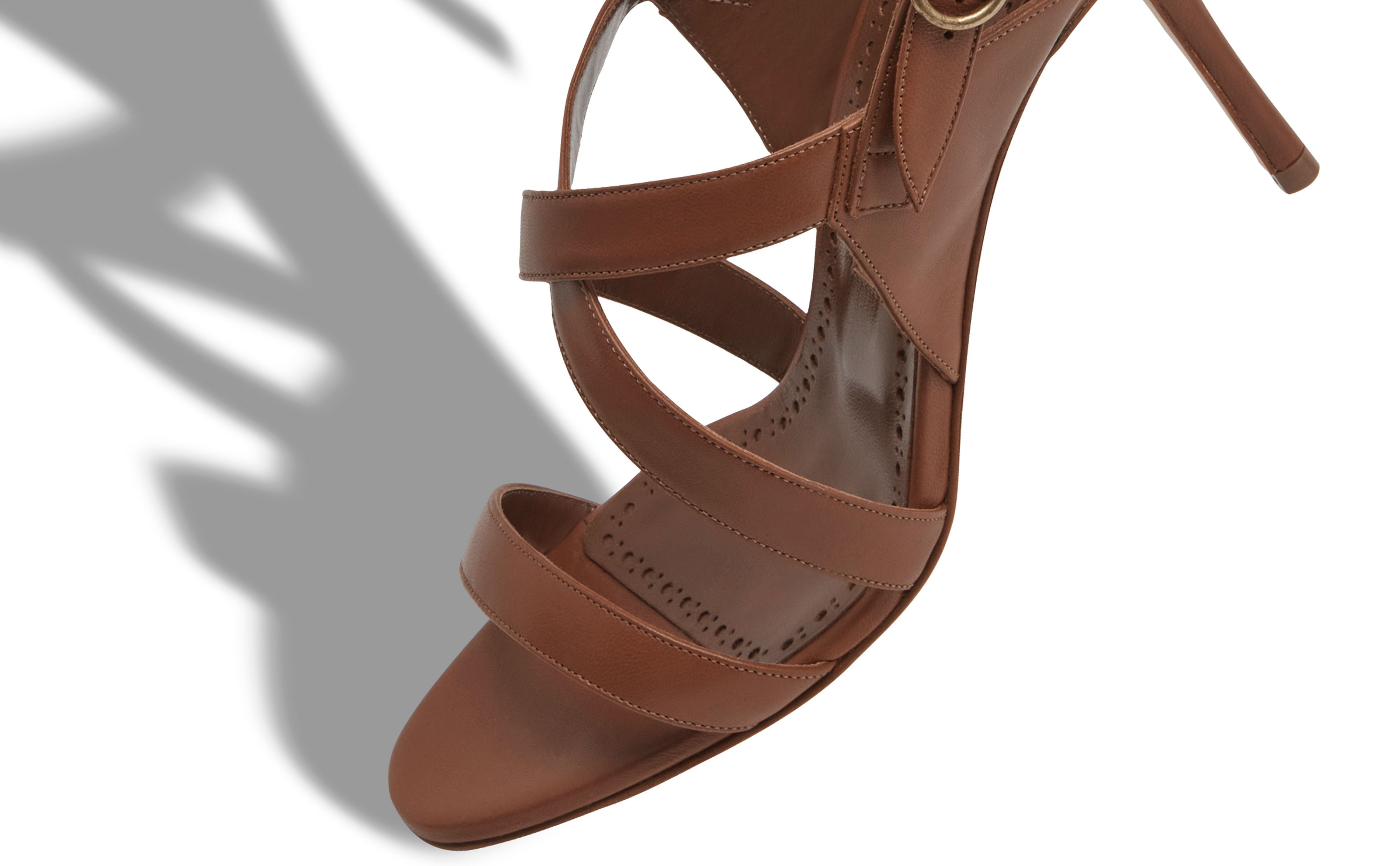 Brown Nappa Leather Sandals - 4