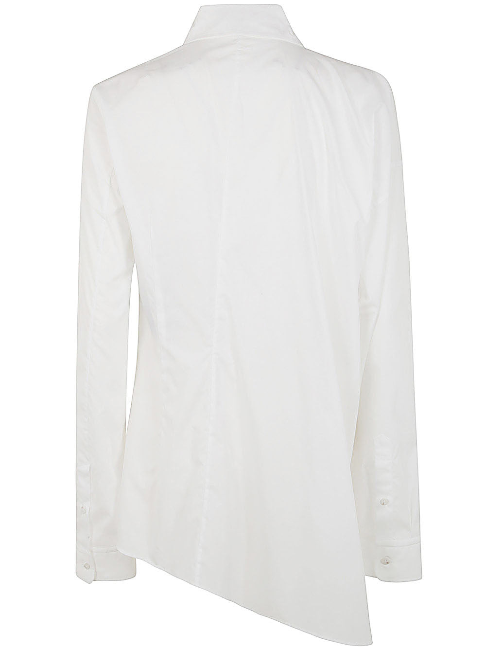Ann Demeulemeester Women Jula Dropped Shoulder Shirt Popeline White - 2