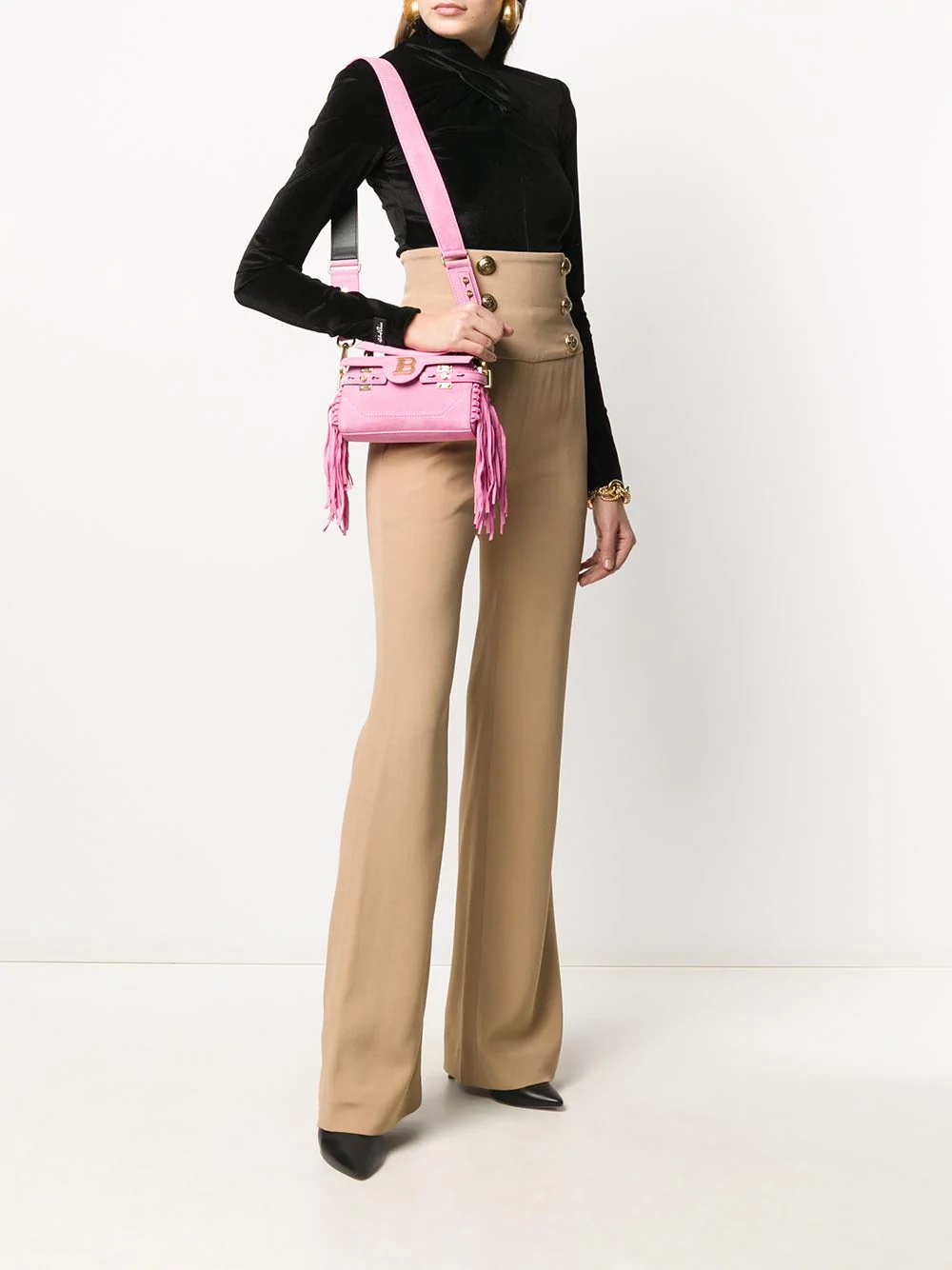 high-waist straight-leg trousers - 2