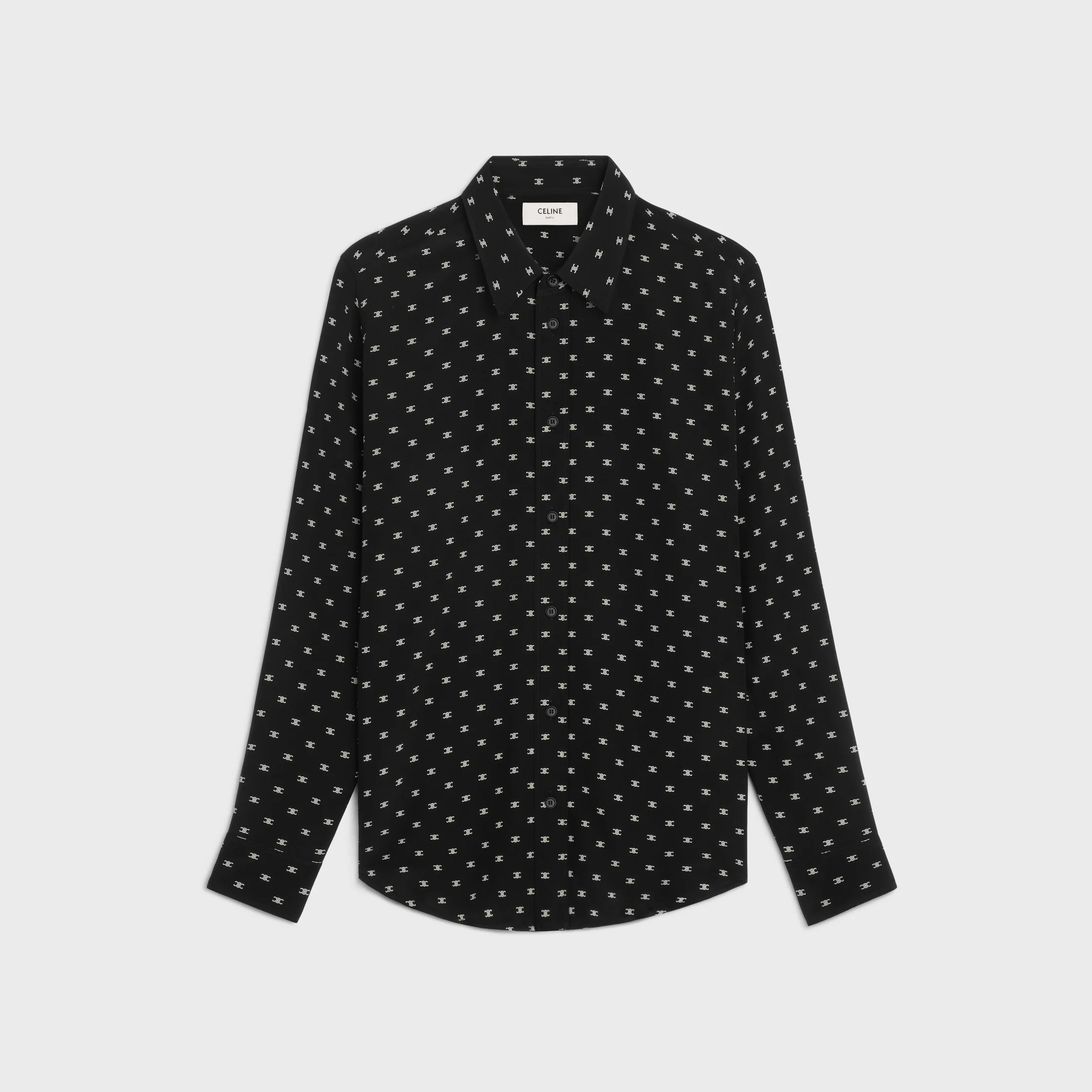 loose shirt in printed viscose - 1