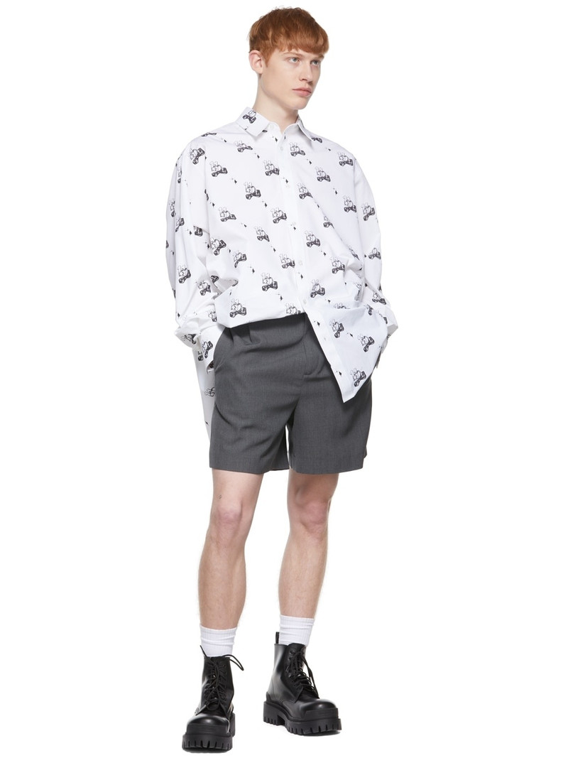 We11done White Cotton Shirt outlook