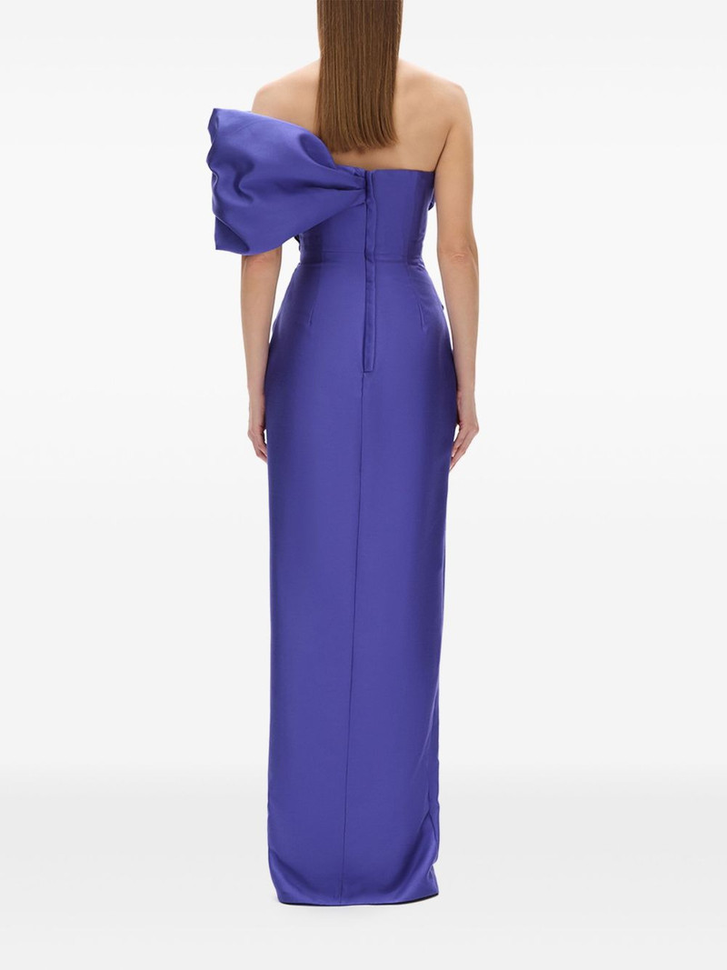 Marlo ruched off-shoulder gown 4