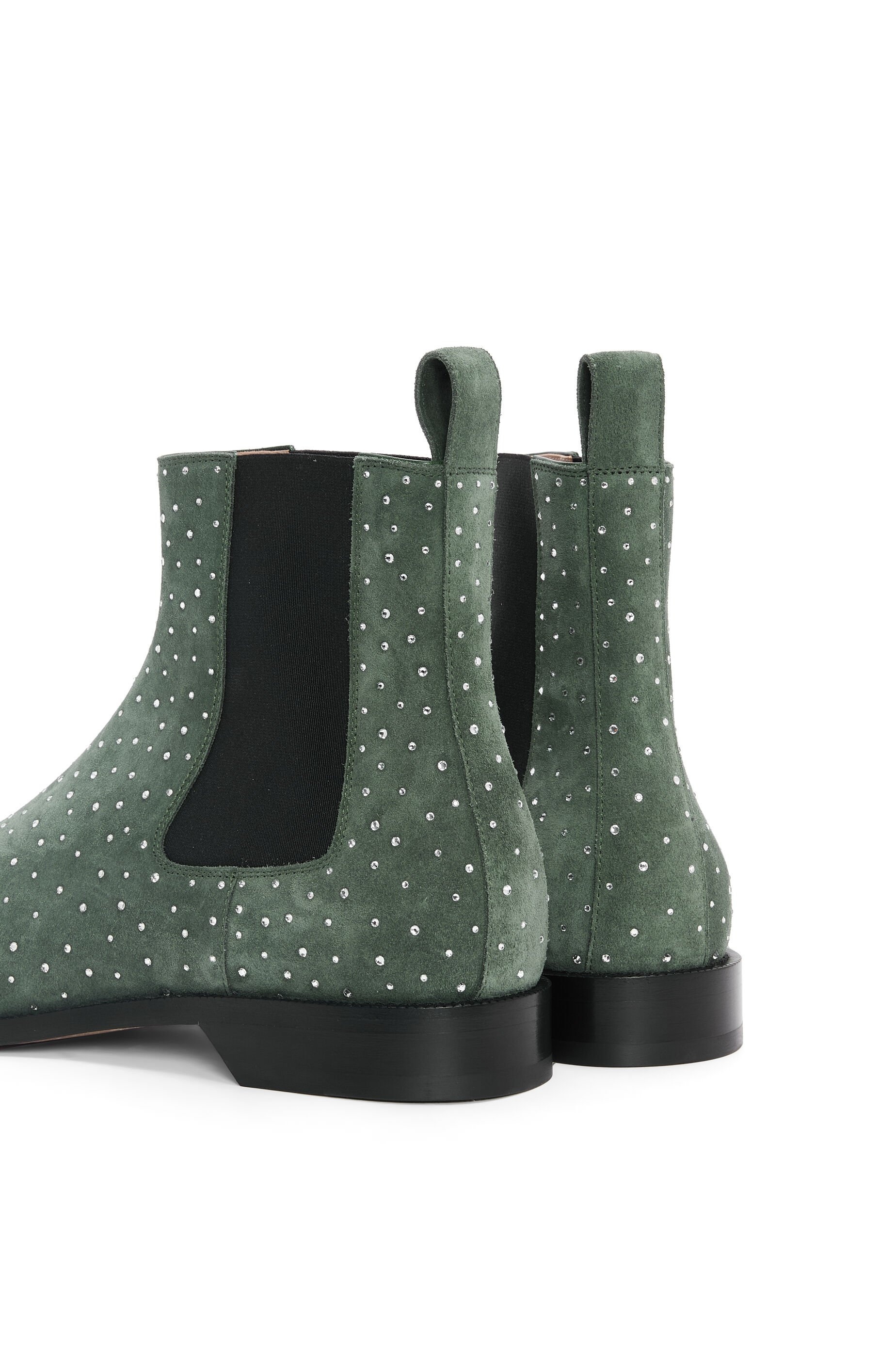 Campo Chelsea boot in suede calfskin and allover rhinestones - 4