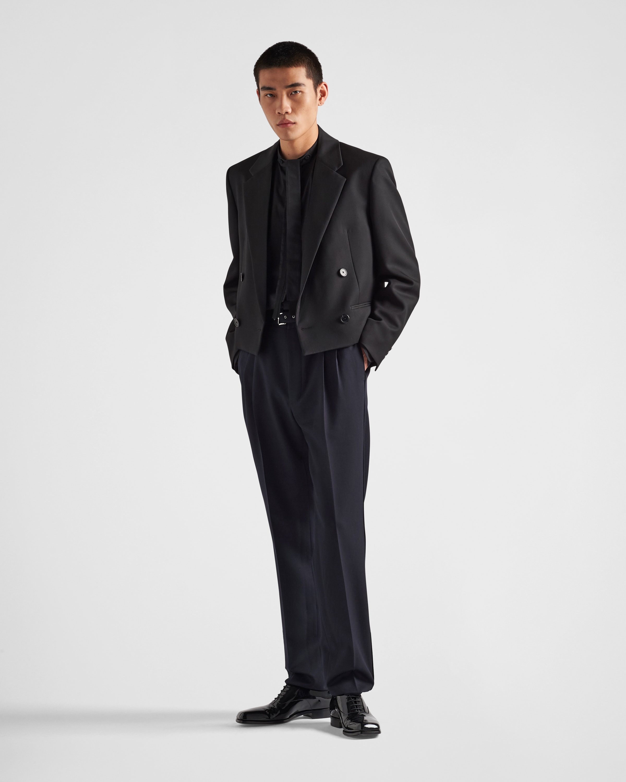 Double-breasted wool jacket - 2