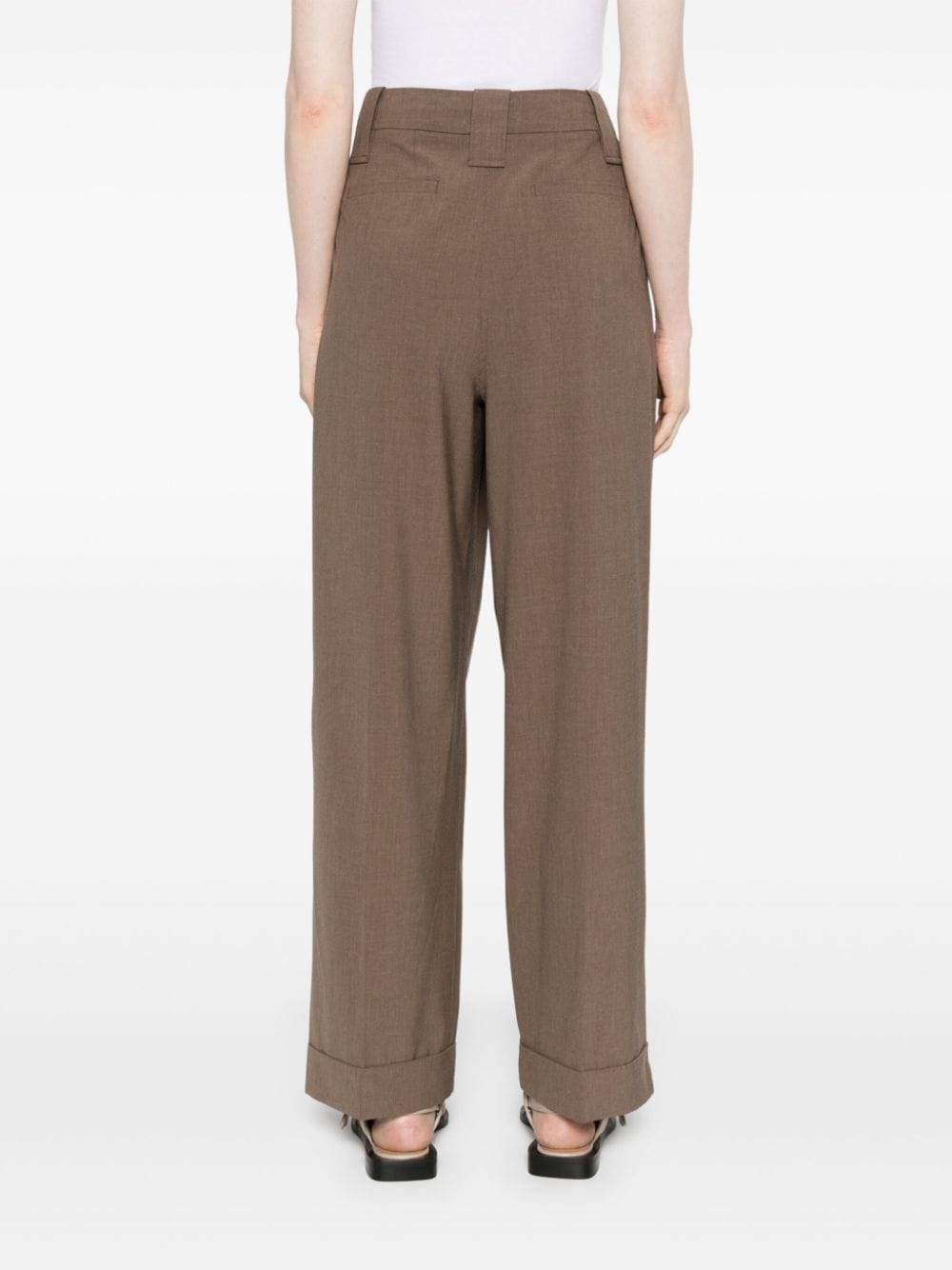 pleated tapered trousers - 4