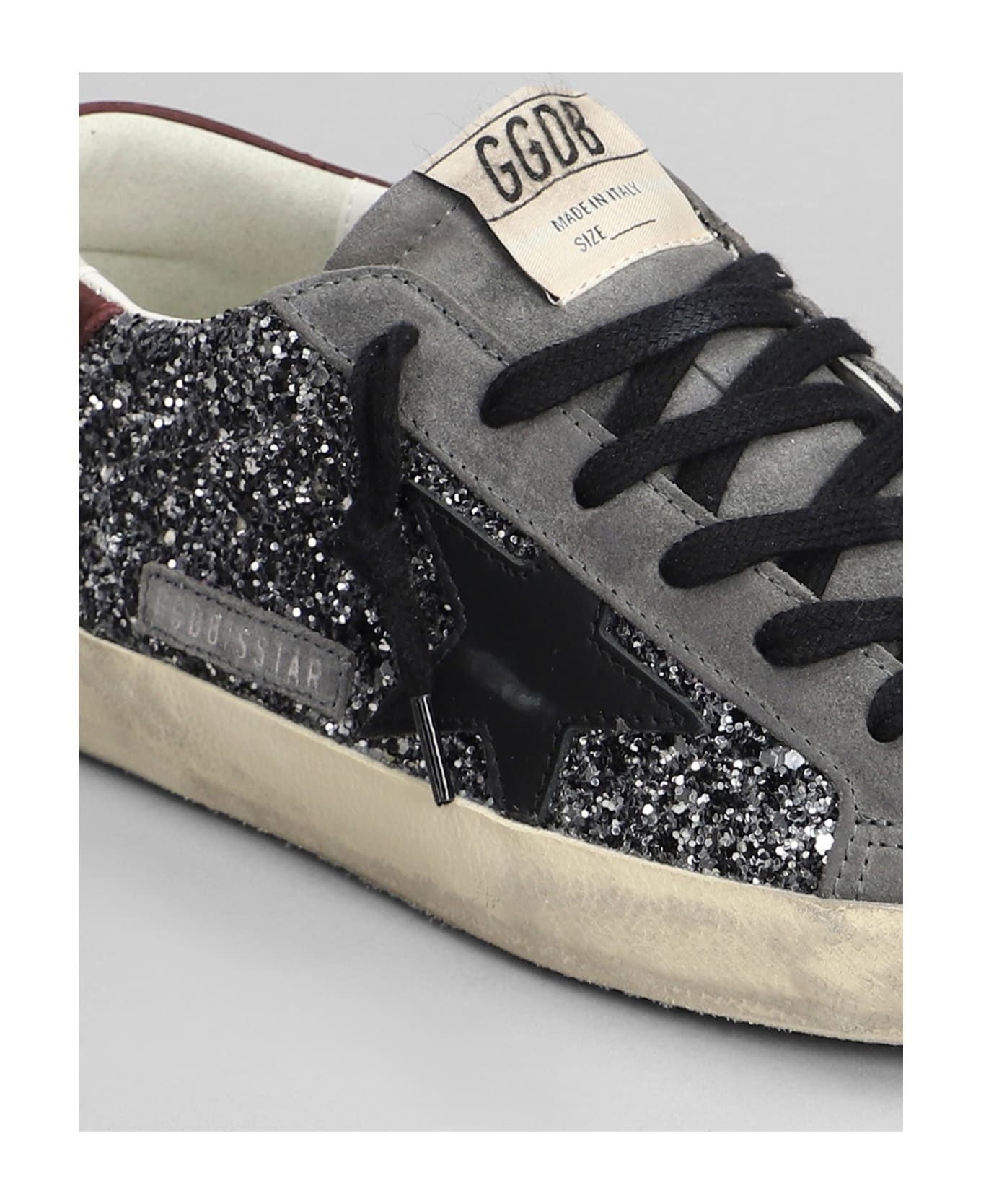 Glittered Lace-up Sneakers - 5