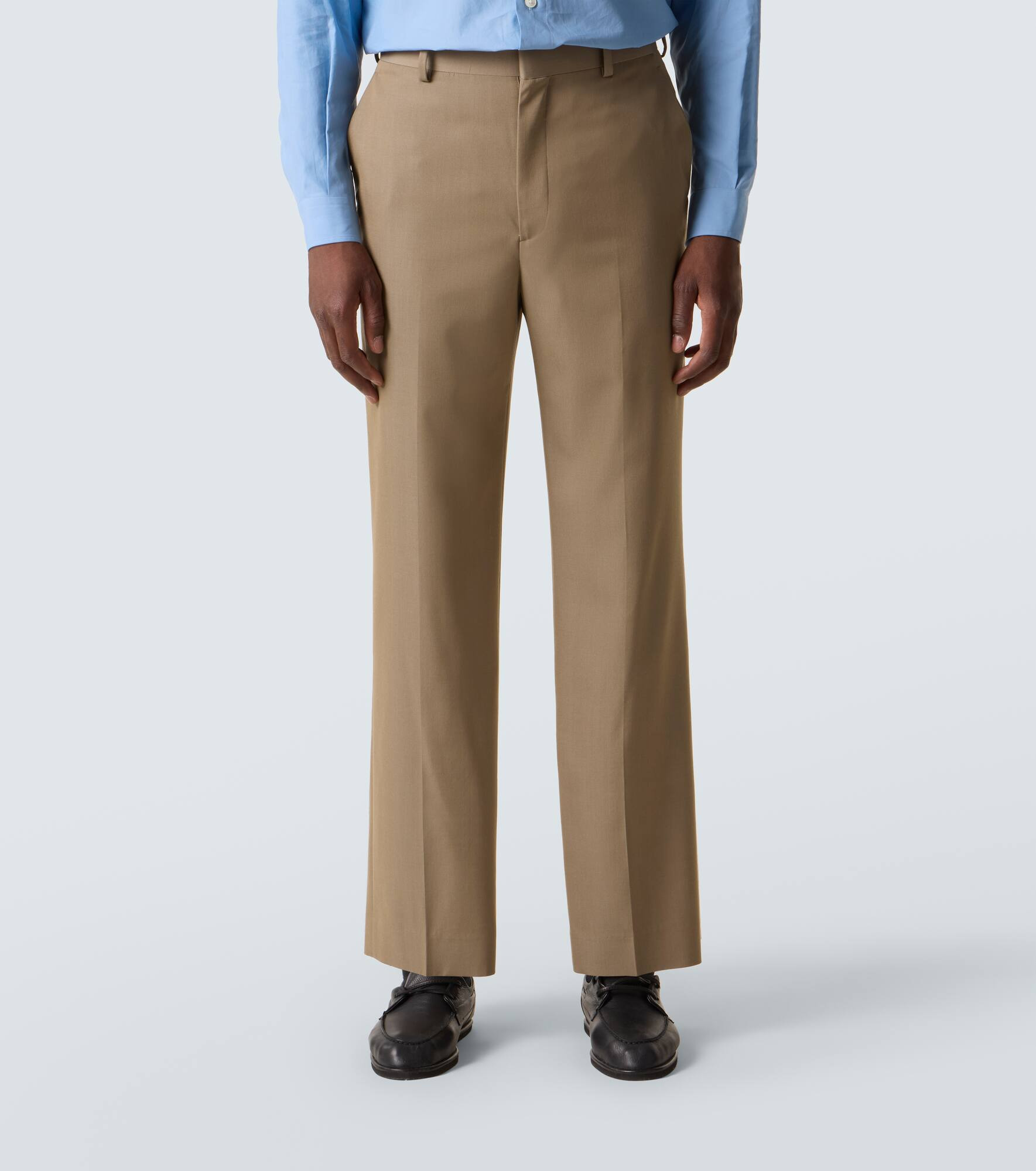 Wool gabardine suit pants - 3