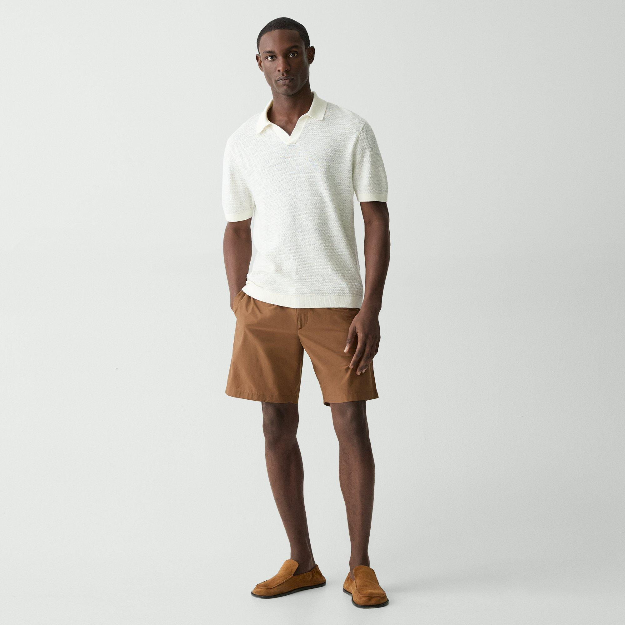 Brenan Polo Shirt in Pacific Linen - 6