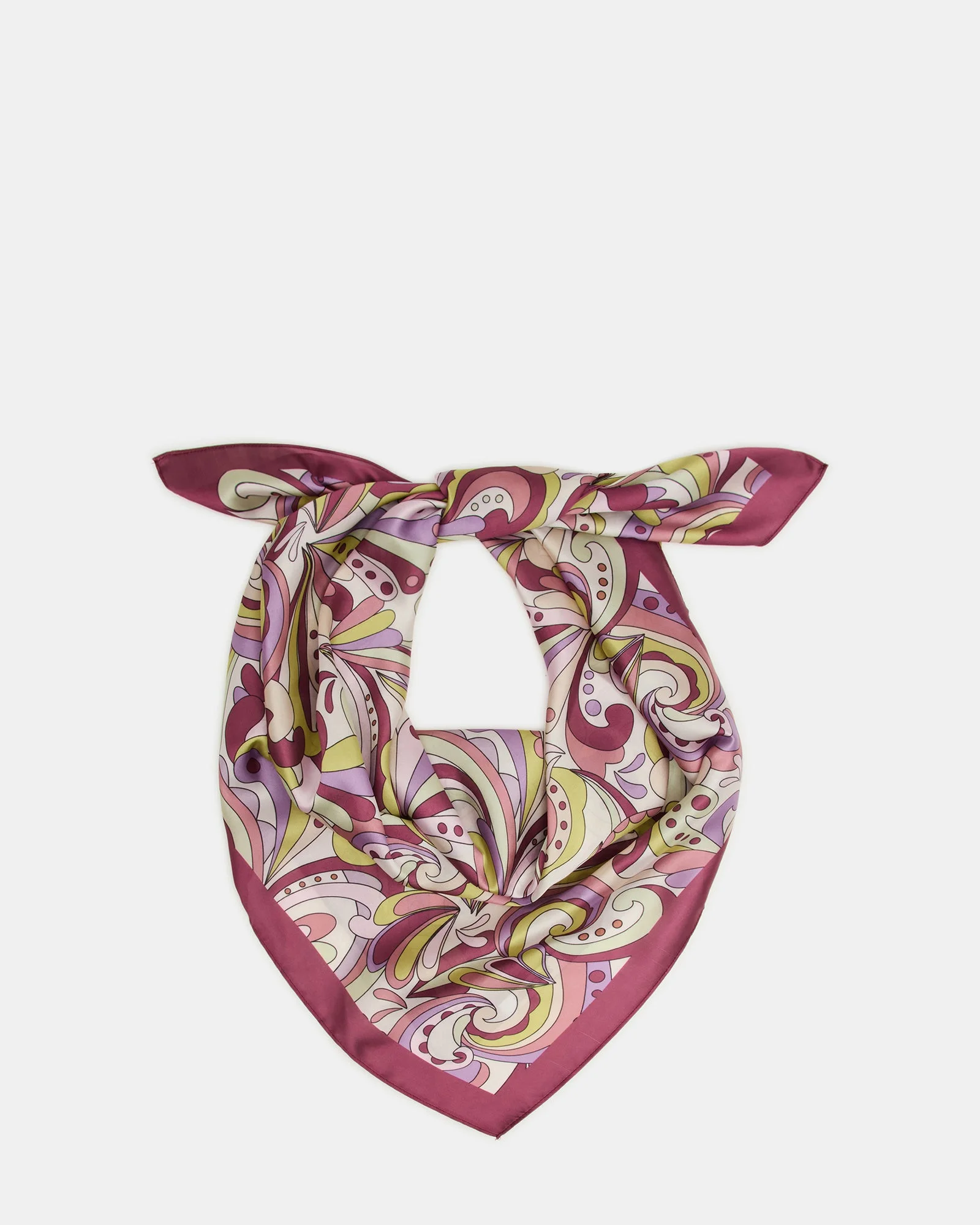 LAVENDER PRINTED SCARF - 1