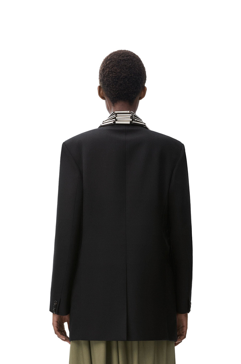 Embroidered jacket in wool 4