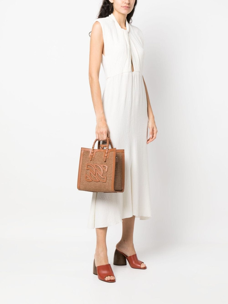 CASADEI Baurivage woven tote bag outlook