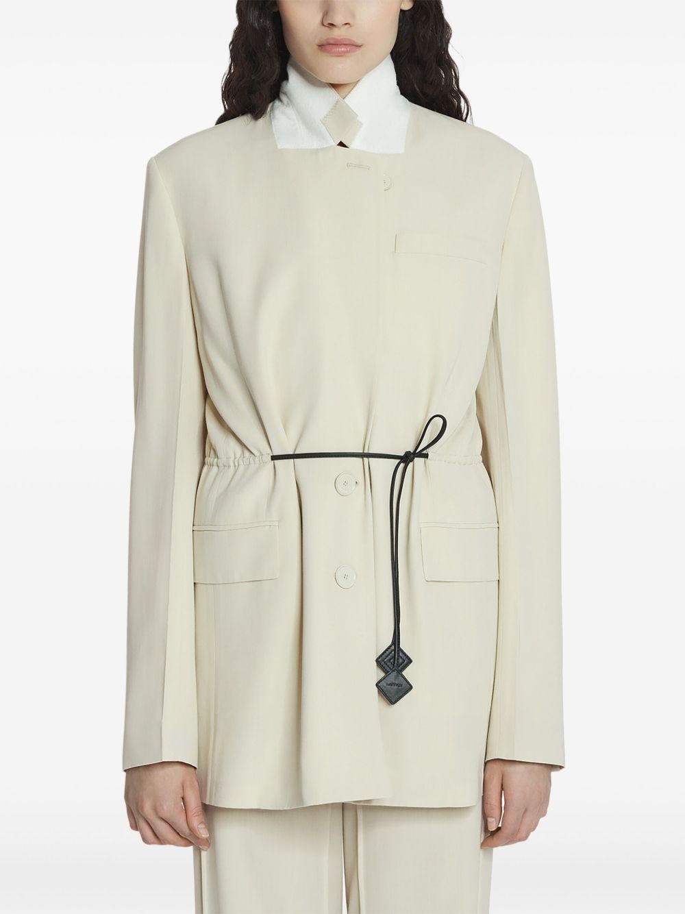 virgin wool blazer - 4