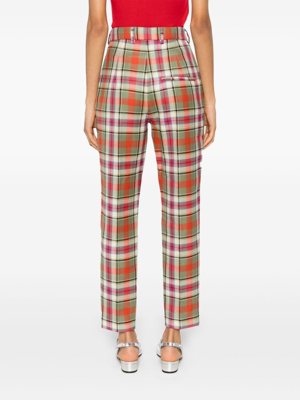 checked Cigarette trousers - 4